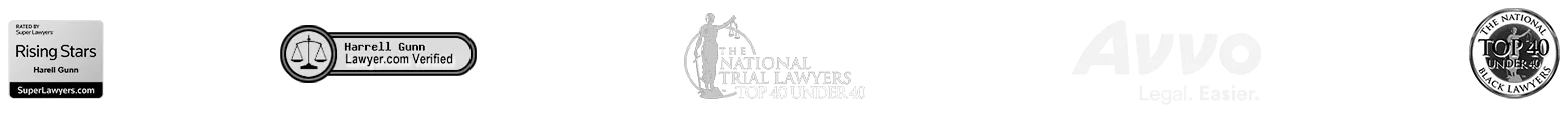 Awards and recognition: Super Lawyers Rising Stars, Lawyer.com Verified, The National Trial Lawyers Top 100, Avvo, National Black Lawyers Top 40 Under 40