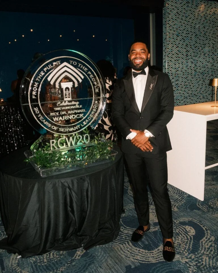 Harrell Gunn at a community gala in Atlanta